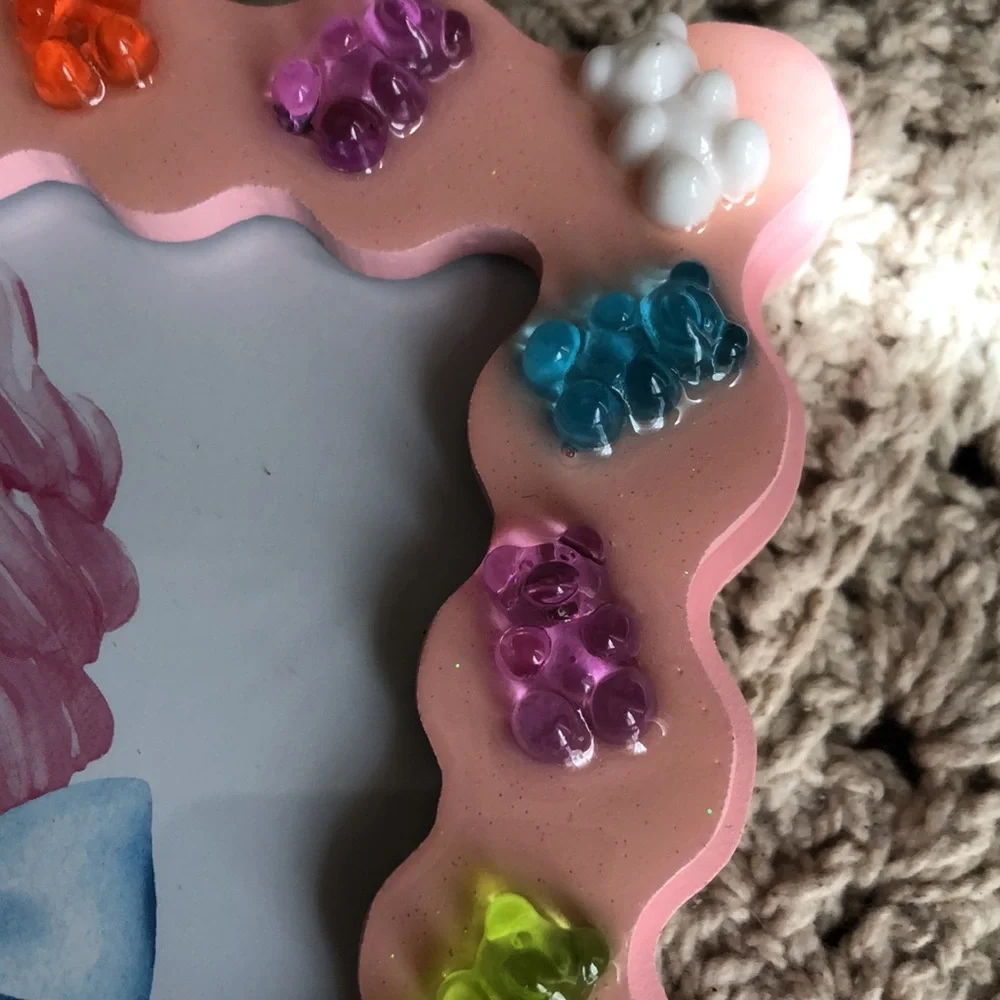 Pink Gummy Bear Accent Photo Frame
